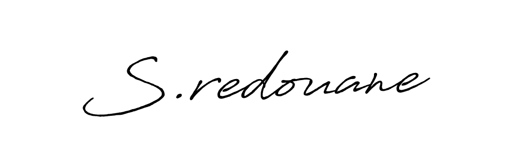 Create a beautiful signature design for name S.redouane. With this signature (Antro_Vectra_Bolder) fonts, you can make a handwritten signature for free. S.redouane signature style 7 images and pictures png