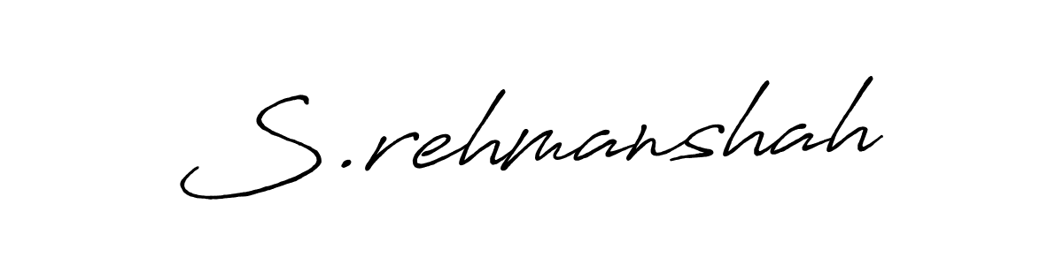 The best way (Antro_Vectra_Bolder) to make a short signature is to pick only two or three words in your name. The name S.rehmanshah include a total of six letters. For converting this name. S.rehmanshah signature style 7 images and pictures png