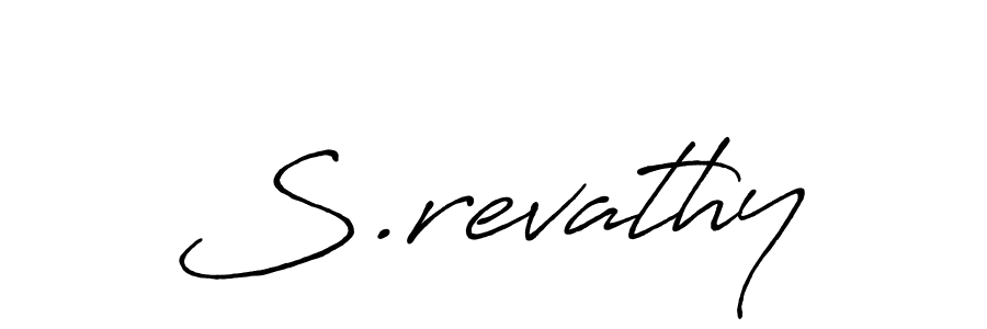 The best way (Antro_Vectra_Bolder) to make a short signature is to pick only two or three words in your name. The name S.revathy include a total of six letters. For converting this name. S.revathy signature style 7 images and pictures png