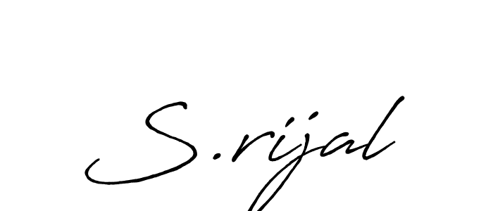 Make a beautiful signature design for name S.rijal. Use this online signature maker to create a handwritten signature for free. S.rijal signature style 7 images and pictures png