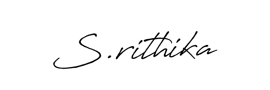 Design your own signature with our free online signature maker. With this signature software, you can create a handwritten (Antro_Vectra_Bolder) signature for name S.rithika. S.rithika signature style 7 images and pictures png