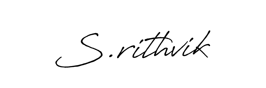 You should practise on your own different ways (Antro_Vectra_Bolder) to write your name (S.rithvik) in signature. don't let someone else do it for you. S.rithvik signature style 7 images and pictures png
