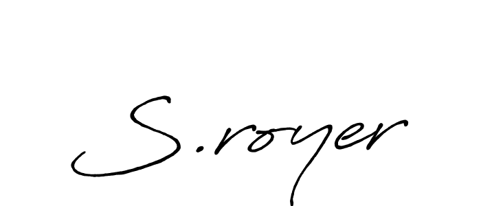 if you are searching for the best signature style for your name S.royer. so please give up your signature search. here we have designed multiple signature styles  using Antro_Vectra_Bolder. S.royer signature style 7 images and pictures png