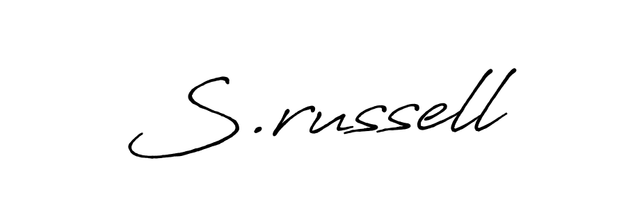 How to make S.russell signature? Antro_Vectra_Bolder is a professional autograph style. Create handwritten signature for S.russell name. S.russell signature style 7 images and pictures png