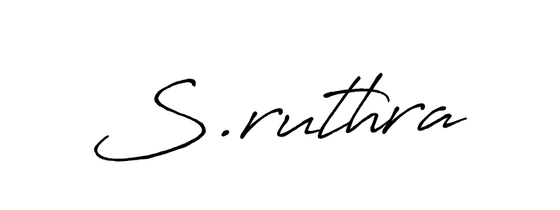 How to make S.ruthra signature? Antro_Vectra_Bolder is a professional autograph style. Create handwritten signature for S.ruthra name. S.ruthra signature style 7 images and pictures png