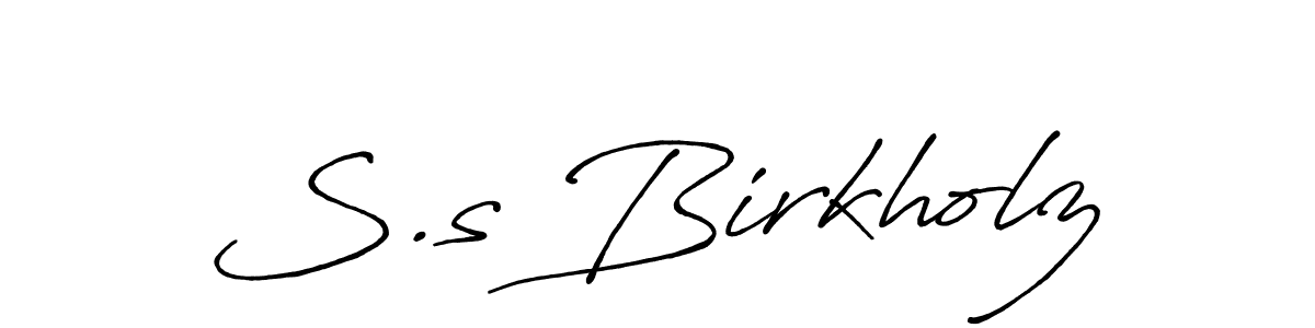 How to make S.s Birkholz signature? Antro_Vectra_Bolder is a professional autograph style. Create handwritten signature for S.s Birkholz name. S.s Birkholz signature style 7 images and pictures png