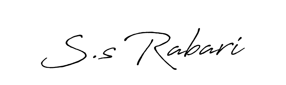 This is the best signature style for the S.s Rabari name. Also you like these signature font (Antro_Vectra_Bolder). Mix name signature. S.s Rabari signature style 7 images and pictures png