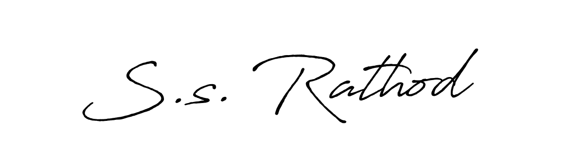 S.s. Rathod stylish signature style. Best Handwritten Sign (Antro_Vectra_Bolder) for my name. Handwritten Signature Collection Ideas for my name S.s. Rathod. S.s. Rathod signature style 7 images and pictures png