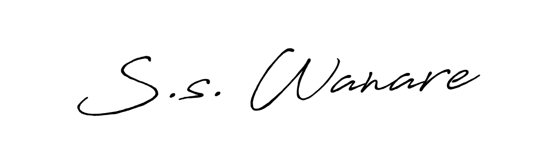 Best and Professional Signature Style for S.s. Wanare. Antro_Vectra_Bolder Best Signature Style Collection. S.s. Wanare signature style 7 images and pictures png