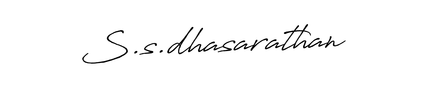 Design your own signature with our free online signature maker. With this signature software, you can create a handwritten (Antro_Vectra_Bolder) signature for name S.s.dhasarathan. S.s.dhasarathan signature style 7 images and pictures png