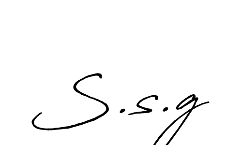 How to make S.s.g signature? Antro_Vectra_Bolder is a professional autograph style. Create handwritten signature for S.s.g name. S.s.g signature style 7 images and pictures png