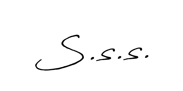 How to make S.s.s. signature? Antro_Vectra_Bolder is a professional autograph style. Create handwritten signature for S.s.s. name. S.s.s. signature style 7 images and pictures png