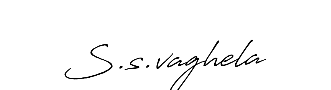 S.s.vaghela stylish signature style. Best Handwritten Sign (Antro_Vectra_Bolder) for my name. Handwritten Signature Collection Ideas for my name S.s.vaghela. S.s.vaghela signature style 7 images and pictures png