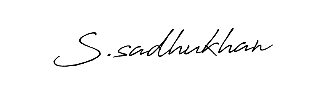 You should practise on your own different ways (Antro_Vectra_Bolder) to write your name (S.sadhukhan) in signature. don't let someone else do it for you. S.sadhukhan signature style 7 images and pictures png