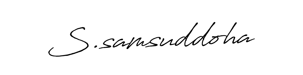 How to Draw S.samsuddoha signature style? Antro_Vectra_Bolder is a latest design signature styles for name S.samsuddoha. S.samsuddoha signature style 7 images and pictures png