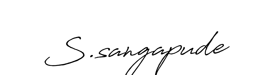 This is the best signature style for the S.sangapude name. Also you like these signature font (Antro_Vectra_Bolder). Mix name signature. S.sangapude signature style 7 images and pictures png
