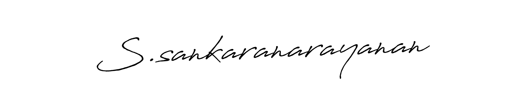 Create a beautiful signature design for name S.sankaranarayanan. With this signature (Antro_Vectra_Bolder) fonts, you can make a handwritten signature for free. S.sankaranarayanan signature style 7 images and pictures png