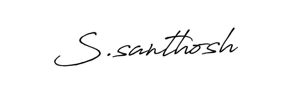 Also You can easily find your signature by using the search form. We will create S.santhosh name handwritten signature images for you free of cost using Antro_Vectra_Bolder sign style. S.santhosh signature style 7 images and pictures png