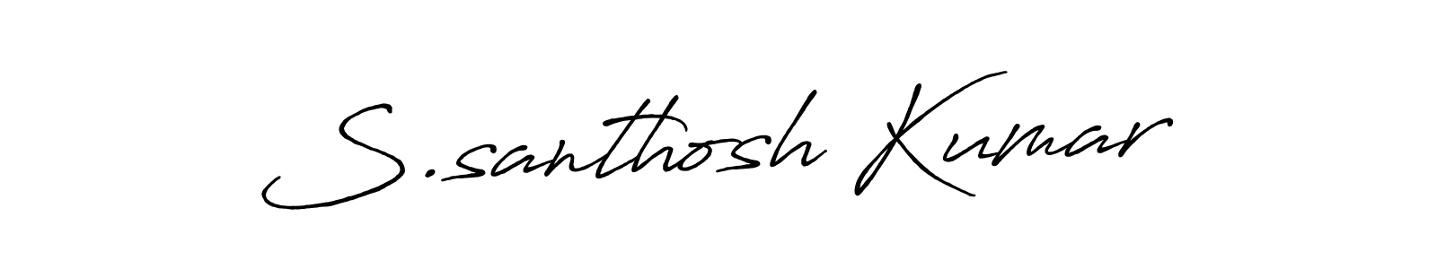 It looks lik you need a new signature style for name S.santhosh Kumar. Design unique handwritten (Antro_Vectra_Bolder) signature with our free signature maker in just a few clicks. S.santhosh Kumar signature style 7 images and pictures png