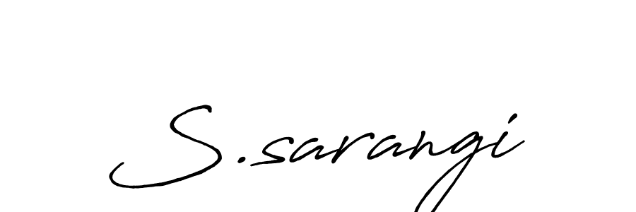 Use a signature maker to create a handwritten signature online. With this signature software, you can design (Antro_Vectra_Bolder) your own signature for name S.sarangi. S.sarangi signature style 7 images and pictures png