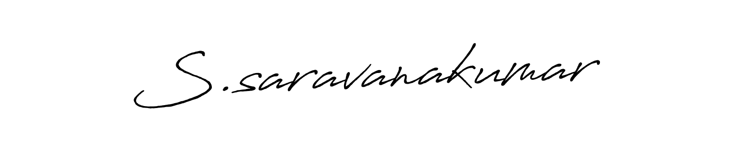 Use a signature maker to create a handwritten signature online. With this signature software, you can design (Antro_Vectra_Bolder) your own signature for name S.saravanakumar. S.saravanakumar signature style 7 images and pictures png