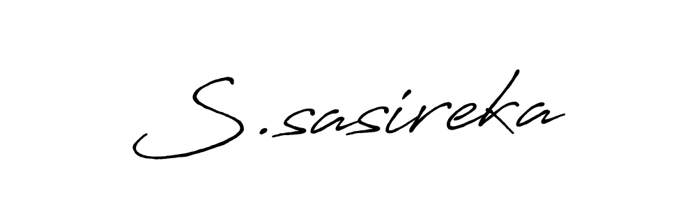 How to make S.sasireka name signature. Use Antro_Vectra_Bolder style for creating short signs online. This is the latest handwritten sign. S.sasireka signature style 7 images and pictures png