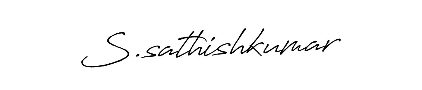 The best way (Antro_Vectra_Bolder) to make a short signature is to pick only two or three words in your name. The name S.sathishkumar include a total of six letters. For converting this name. S.sathishkumar signature style 7 images and pictures png