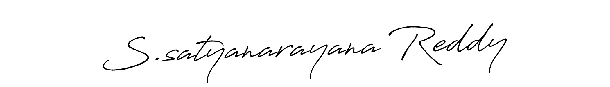 Antro_Vectra_Bolder is a professional signature style that is perfect for those who want to add a touch of class to their signature. It is also a great choice for those who want to make their signature more unique. Get S.satyanarayana Reddy name to fancy signature for free. S.satyanarayana Reddy signature style 7 images and pictures png