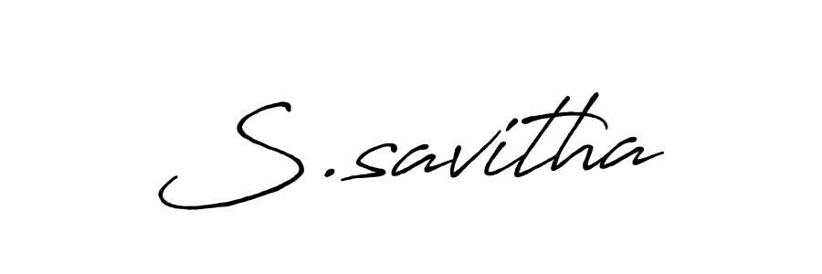 S.savitha stylish signature style. Best Handwritten Sign (Antro_Vectra_Bolder) for my name. Handwritten Signature Collection Ideas for my name S.savitha. S.savitha signature style 7 images and pictures png