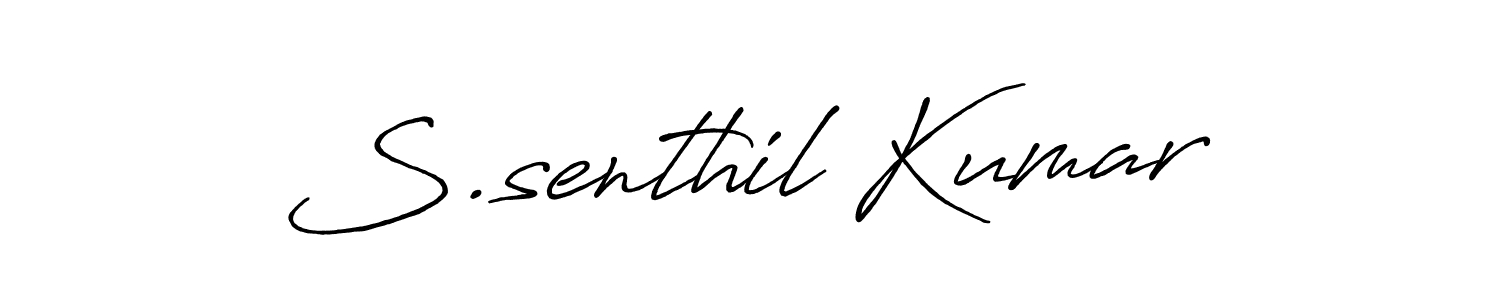 S.senthil Kumar stylish signature style. Best Handwritten Sign (Antro_Vectra_Bolder) for my name. Handwritten Signature Collection Ideas for my name S.senthil Kumar. S.senthil Kumar signature style 7 images and pictures png