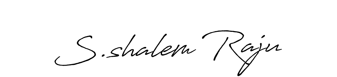 Design your own signature with our free online signature maker. With this signature software, you can create a handwritten (Antro_Vectra_Bolder) signature for name S.shalem Raju. S.shalem Raju signature style 7 images and pictures png