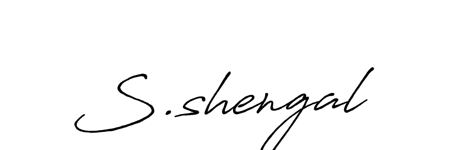 Also we have S.shengal name is the best signature style. Create professional handwritten signature collection using Antro_Vectra_Bolder autograph style. S.shengal signature style 7 images and pictures png