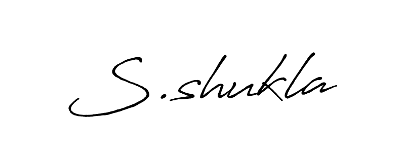 Make a beautiful signature design for name S.shukla. With this signature (Antro_Vectra_Bolder) style, you can create a handwritten signature for free. S.shukla signature style 7 images and pictures png