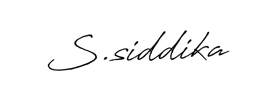 if you are searching for the best signature style for your name S.siddika. so please give up your signature search. here we have designed multiple signature styles  using Antro_Vectra_Bolder. S.siddika signature style 7 images and pictures png