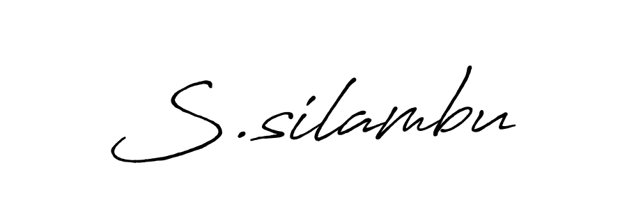 It looks lik you need a new signature style for name S.silambu. Design unique handwritten (Antro_Vectra_Bolder) signature with our free signature maker in just a few clicks. S.silambu signature style 7 images and pictures png