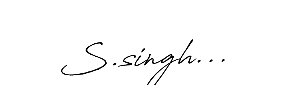 How to Draw S.singh... signature style? Antro_Vectra_Bolder is a latest design signature styles for name S.singh.... S.singh... signature style 7 images and pictures png