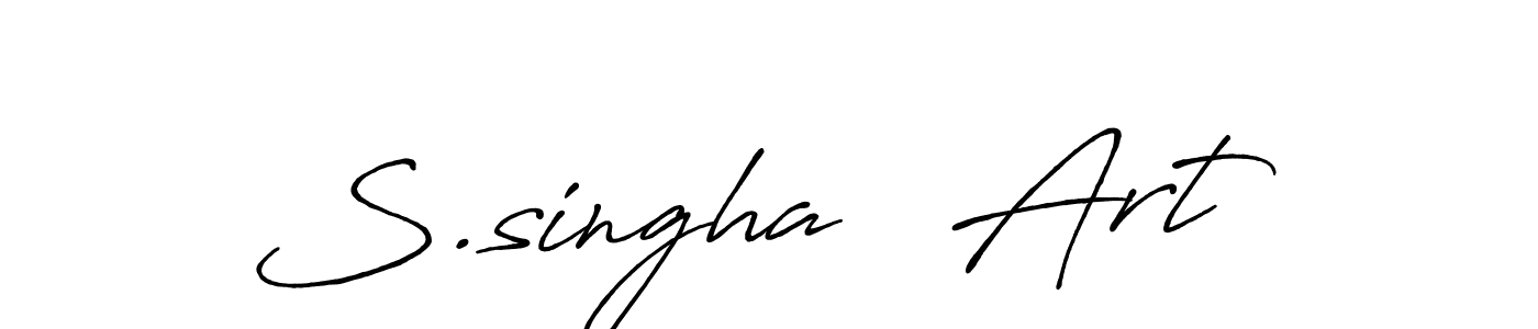 How to Draw S.singha   Art signature style? Antro_Vectra_Bolder is a latest design signature styles for name S.singha   Art. S.singha   Art signature style 7 images and pictures png