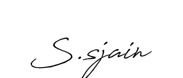 Also we have S.sjain name is the best signature style. Create professional handwritten signature collection using Antro_Vectra_Bolder autograph style. S.sjain signature style 7 images and pictures png