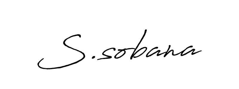 Also we have S.sobana name is the best signature style. Create professional handwritten signature collection using Antro_Vectra_Bolder autograph style. S.sobana signature style 7 images and pictures png