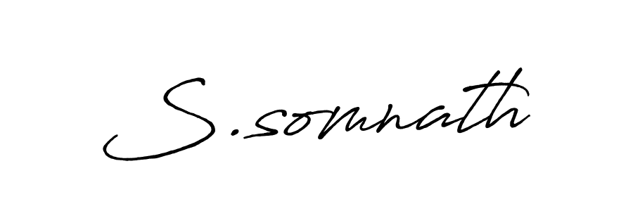 How to make S.somnath signature? Antro_Vectra_Bolder is a professional autograph style. Create handwritten signature for S.somnath name. S.somnath signature style 7 images and pictures png