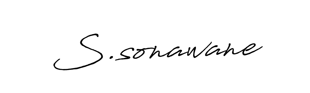 How to make S.sonawane name signature. Use Antro_Vectra_Bolder style for creating short signs online. This is the latest handwritten sign. S.sonawane signature style 7 images and pictures png