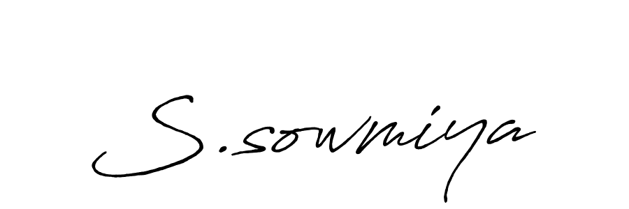 Also You can easily find your signature by using the search form. We will create S.sowmiya name handwritten signature images for you free of cost using Antro_Vectra_Bolder sign style. S.sowmiya signature style 7 images and pictures png