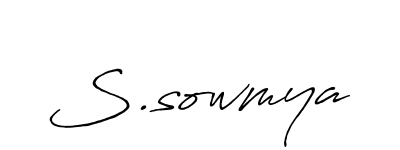 S.sowmya stylish signature style. Best Handwritten Sign (Antro_Vectra_Bolder) for my name. Handwritten Signature Collection Ideas for my name S.sowmya. S.sowmya signature style 7 images and pictures png