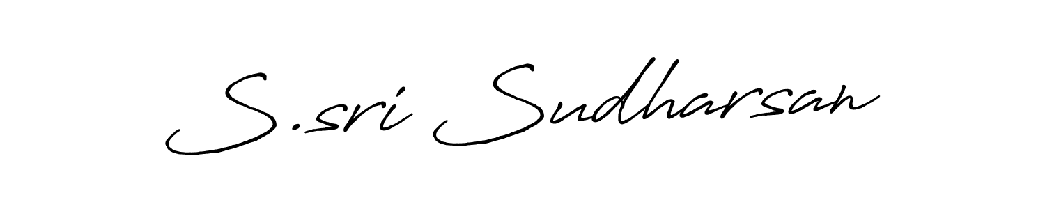 Use a signature maker to create a handwritten signature online. With this signature software, you can design (Antro_Vectra_Bolder) your own signature for name S.sri Sudharsan. S.sri Sudharsan signature style 7 images and pictures png