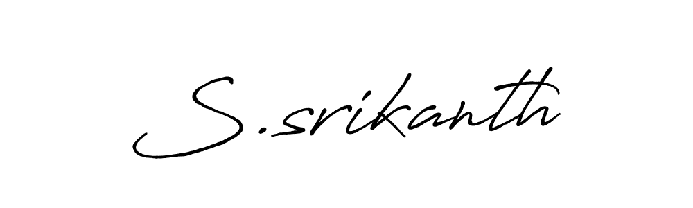 The best way (Antro_Vectra_Bolder) to make a short signature is to pick only two or three words in your name. The name S.srikanth include a total of six letters. For converting this name. S.srikanth signature style 7 images and pictures png