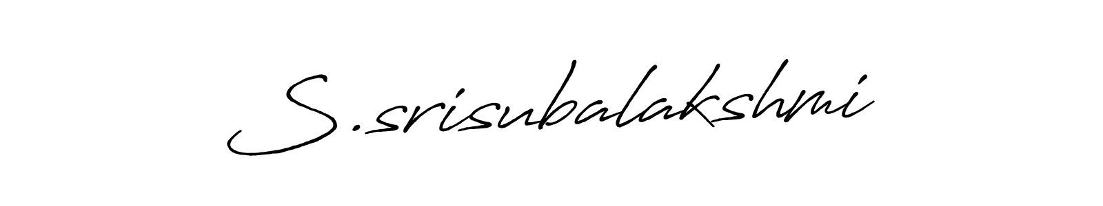 How to make S.srisubalakshmi signature? Antro_Vectra_Bolder is a professional autograph style. Create handwritten signature for S.srisubalakshmi name. S.srisubalakshmi signature style 7 images and pictures png