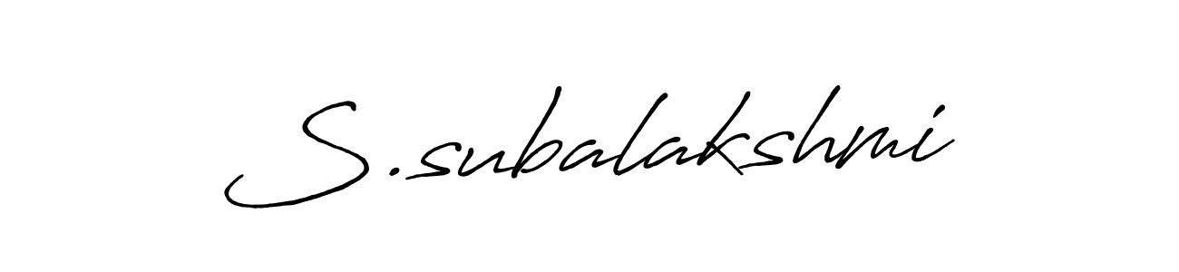 Best and Professional Signature Style for S.subalakshmi. Antro_Vectra_Bolder Best Signature Style Collection. S.subalakshmi signature style 7 images and pictures png