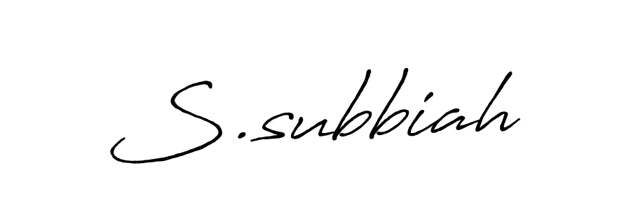 It looks lik you need a new signature style for name S.subbiah. Design unique handwritten (Antro_Vectra_Bolder) signature with our free signature maker in just a few clicks. S.subbiah signature style 7 images and pictures png