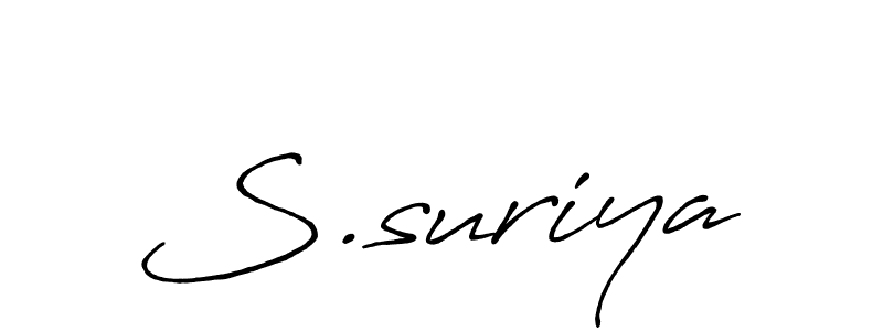 Similarly Antro_Vectra_Bolder is the best handwritten signature design. Signature creator online .You can use it as an online autograph creator for name S.suriya. S.suriya signature style 7 images and pictures png