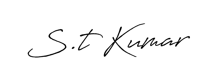 It looks lik you need a new signature style for name S.t Kumar. Design unique handwritten (Antro_Vectra_Bolder) signature with our free signature maker in just a few clicks. S.t Kumar signature style 7 images and pictures png